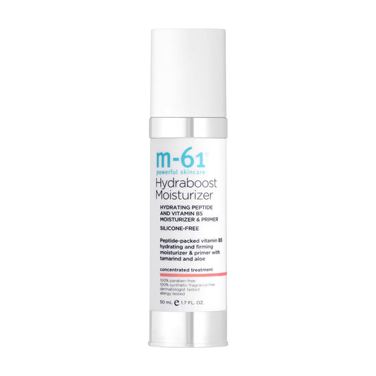 m-61 Hydraboost Moisturizer | Multi-Purpose, 2-in-1 Moisturizer + Primer With Hyaluronic Acid, Peptides And Vitamin E. Silicone Free. Hydrating and Firming. For All Skin Types - 1.7 Fl Oz