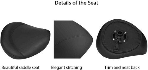 EASY LIFE Saddle Stool Rolling Chair Hydraulic Adjustable with Wheels for Office Home Salon Spa Studio (Black)