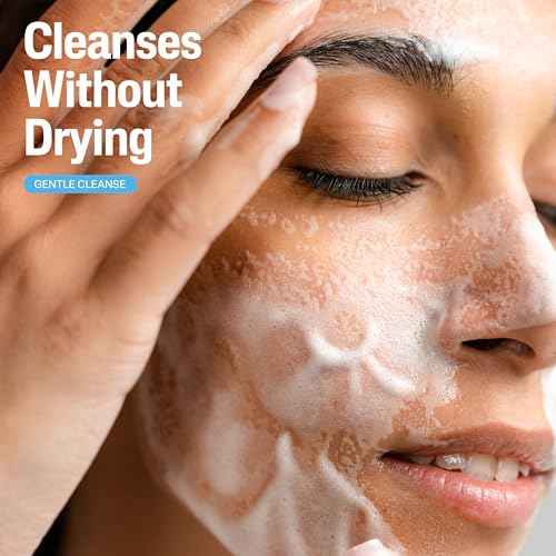 Cetaphil Oil Free Gentle Foaming Cleanser For Dry to Normal, Sensitive Skin, 8oz Pack of 2, Made with Glycerin and Vitamins B5 and E, Dermatologist Tested, Hypoallergenic, Soap and Fragrance Free