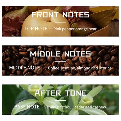 Long Lasting Perfume for Women and Men, Travel Size Eau De Parfum Fragrances - Orange Blossom, Coffee, Vanilla - 55 ml/1.86 fl oz, Perfect for Holiday Gifts, Valentine's Day, Halloween, Christmas