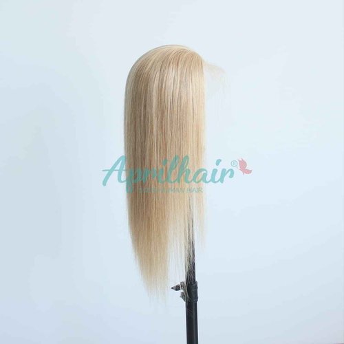 Aprilhair Pre-plucked #27 Honey Blonde 13X4 Lace Front Wigs Straight Glueless 150% Density Brazilian Virgin Human Hair (27 Frontal Wig, 16 INCH)
