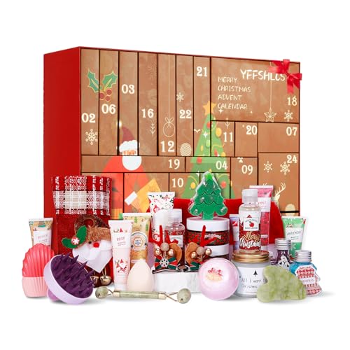 Advent Calendar 2025, 24 Days of Beauty Advent Calendar, Bath Gifts Sets for Women, Countdown Calendar for Christmas Holiday