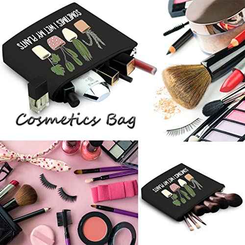 WCGXKO Plant Lover Gift Sometimes I Wet My Plants Funny Gardening Gift Zipper Pouch Cosmetics Bag for Plant Mom (WET MY PLANTS black)
