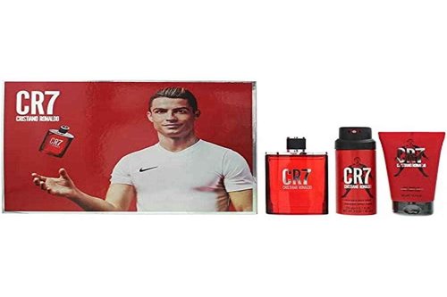 Cristiano Ronaldo CR7 3.4oz EDT Spray, 5.1oz Body Spray, 5.1oz Shower Gel Men 3 Pc Gift Set