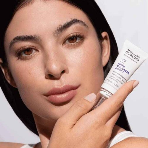 ANNEMARIE BÖRLIND - NATU COLLAGEN BOOST Plumping Lip Serum - redefining, plumping, rejuvenating lip care, with botanical collagen and plant-based protein, lip plumper, vegan, 0.50 Fl. Oz.