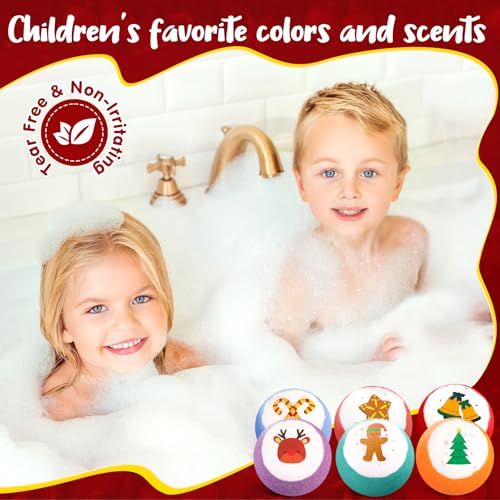 Bath Bombs for Kids with Surprise Inside,Bath Bombs Sets with 6 Pack Bubble Bath Bomb for Girls and Boys, Nice Gifts for Kids