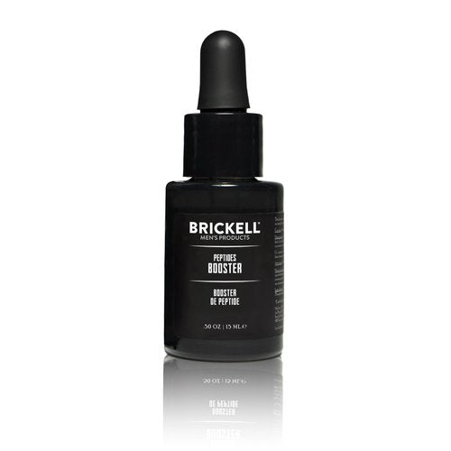 Brickell Men’s Protein Peptides Booster Serum for Men, Natural and Organic Protein Peptides Booster for Face to Firm and Restore Skin, Boost Collagen Production and Fight Aging (Unscented, 0.5 Ounce)