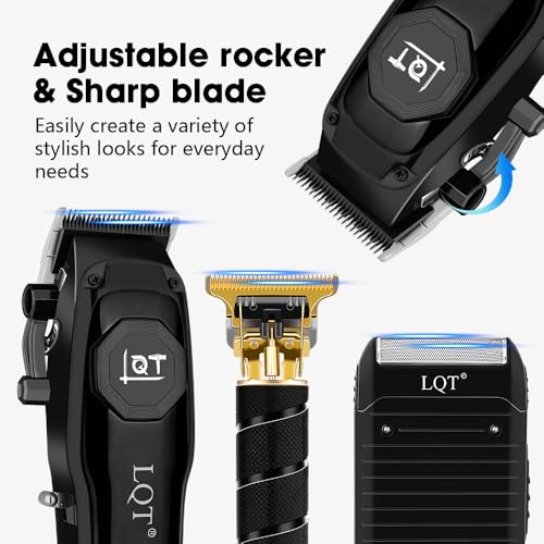 Hair Clippers for Men,3 In1 Cordless Beard Trimmer Electric Shavers,T-Blade Barber Clippers and Trimmer Set,Electric Hair Cut Machines,Men¡¯s Grooming Kit for Gifts,for Home, Barber