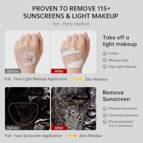 Gentle Exfoliating Face Wash for Deep Pore Cleanser and Blackhead Removal, Facial Cleanser for Oily Skin & Sensitive Skin, Double Cleansing Daily Facial Wash with Hyaluronic Acid + Glycerin, 3.52 Oz