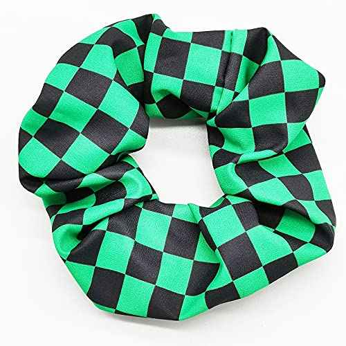 4 Pcs Anime Hair Scrunchies Hair Ties for Kids Adults, Elastic Ponytail Holder Bracelet Costumes, Cosplay Hair Accessories