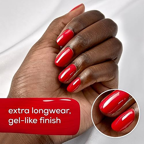 Essie Gel Couture Long-Lasting Nail Polish, 8-Free Vegan, Burgundy Red, Bubbles Only, 0.46 fl oz