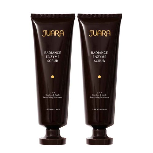 JUARA - Radiance Enzyme Scrub | Sensitive Exfoliant | Brightening Facial Cleanser | Pore Clarifier | Invigorating, 3-1 Face Wash | Cruelty Free, Paraben & Sulfate Free, Vegetarian | 2.5 oz (2 Pack)
