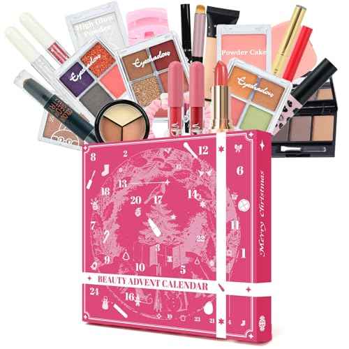 Makeup Advent Calendar 2025 for Teen Girls & Women£¬24 Days Christmas Countdown Calendar Makeup Gift Set, 2025 Xmas Gift Surprise Box Calendar Full Beauty Kit