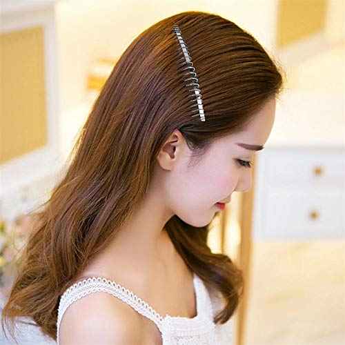 Rocutus 10pcs 20 Teeth Fancy DIY Metal Wire Hair Clip Combs, Stainless Steel, Silver, for Women's Wedding Veil, Bridal, Hair Pieces, Headdresses, Craft Projects