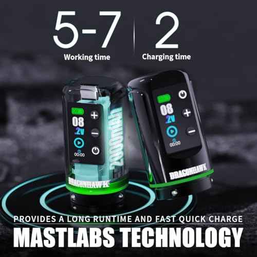 Dragonhawk Tattoo Cordless Battery Power Supply for L3 Tattoo Pen Machine