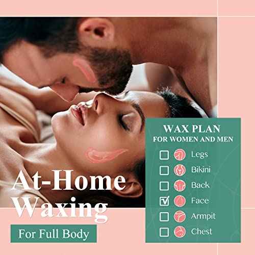 Hard Wax Beads, 1lb Wax Beans for Hair Removal Sensitive Skin with Rose Formula, Perfect for Full Body, Facial, Brazilian Bikini, and Legs at Home Wax Refill for Women Men (pink)