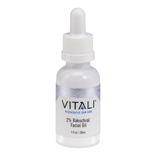 Vitali Premium 2% Bakuchiol Facial Oil: Premium Natural Retinol Alternative for Age and Wrinkle Reduction, and Soothing Irritated Skin, Boosts Copper Peptide Absorption- 1 fl. oz.