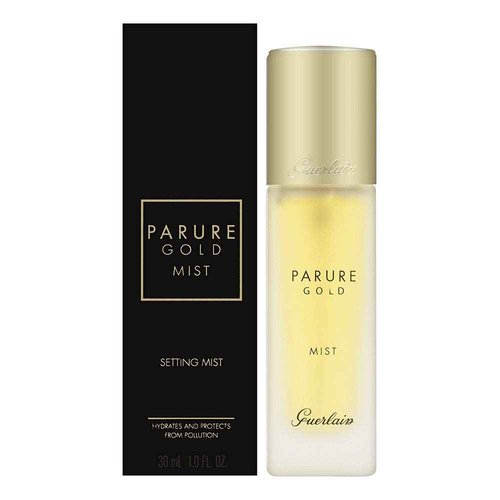 Guerlain Parure Gold Setting Mist Spray – Sets Makeup and Hydrates with Radiant Glow, 1.0 Ounce