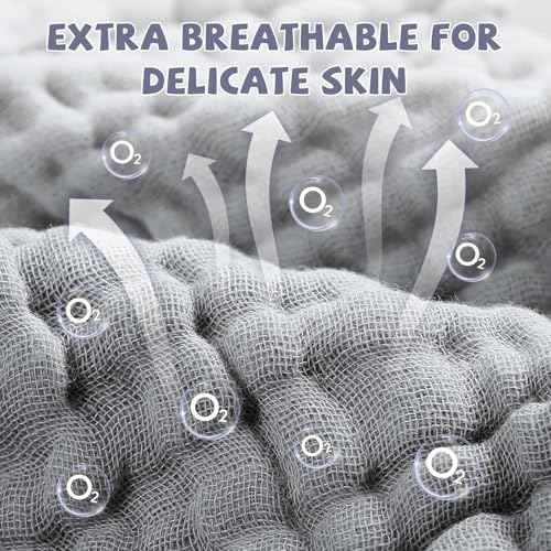 Cotton washcloths, face Cleaning Cloths,Bath Small Towels,6 Pack, 12x12 Inches