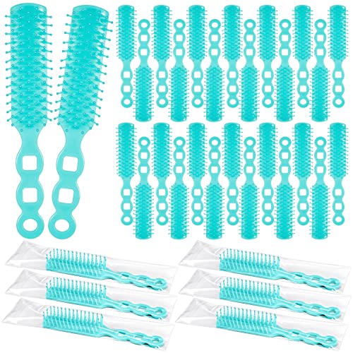 72 Pcs Hair Brushes in Bulk for Homeless, Hair Brush Bulk Nylon Bristles Brush Vent Hair Brush for Curly Wavy Hair Blow Drying Separating Styling Detangling Suitable for Travel Shelter Hotel