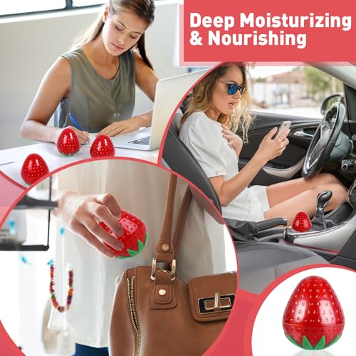 6 Pack Hand Cream Gifts Set For Women, Small Gifts for Women, Hand Lotion for Dry Cracked Hands, Thank You Gifts, Teacher Appreciation Gifts and Birthday Gifts, 1.06 Oz (Strawberry)