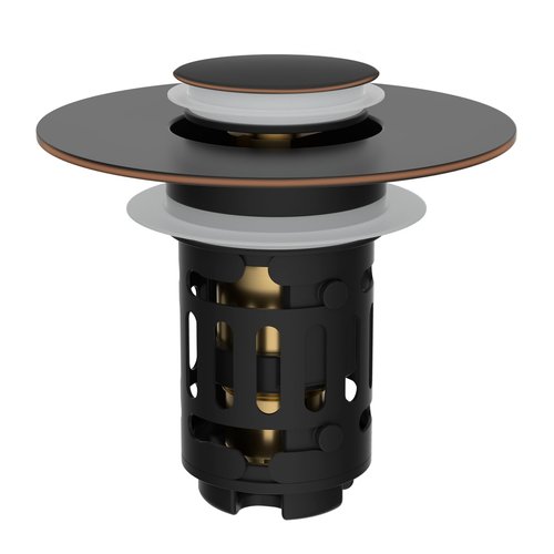 Hibbent Upgraded 3 in 1 Bathroom Sink Drain Strainer, Universal Pop Up Stopper with Removable Stainless Steel Filter Basket Hair Catcher, Sink Plug for 1.1''~2.36'' Basin, Oil-Rubbed Bronze