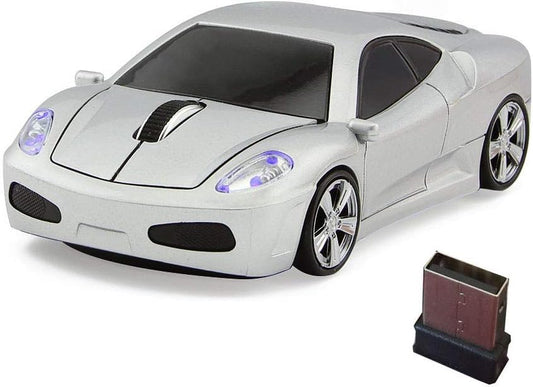 2.4Ghz Wireless Car Shape Mouse 3D Optical Gaming Mice USB Mini Receiver for PC Laptop Computer