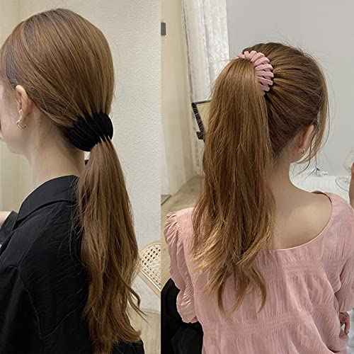 7PCS Bird Nest Magic Hair Clip, Lazy Birds Nest Plate Hairpin for Women and Girls Velvet Fabric, Anti-Skid Design, Compatible with Thin and Thick Hair