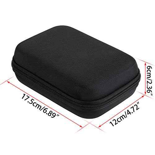 Hipiwe Hard Shell Essential Oil Carrying Case Holds 12 Bottles (Can hold 5ml, 10ml, &10ml Rollers) Travel Size Essential Oils Bag Organizer (Black)