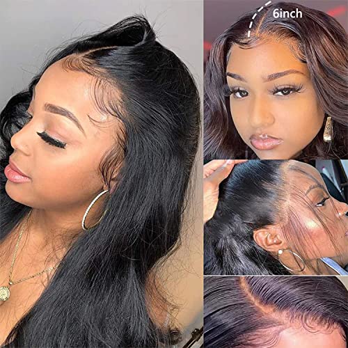 200% Density 13x6 Body Wave Lace Front Wigs Human Hair Wigs For Women HD Lace Glueless Wigs Human Hair Pre Plucked With Baby Hair Natural Hairline