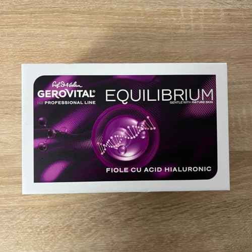 Gerovital EQUILIBRIUM Hyaluronic Acid Vials with 10% Liposomes | Intensely Moisturizing and Smoothing Serum for Wrinkles and Fine Lines | Professional Product | 20 Ampoules x 2 ml