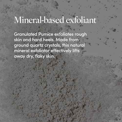 LATHER Foot Scrub with Pumice Stone - Gentle Exfoliating Foaming Foot Scrub for Skin - Cracked Heel Repair for Smooth, Soft Feet - Pedicure Foot Spa | 4 Oz