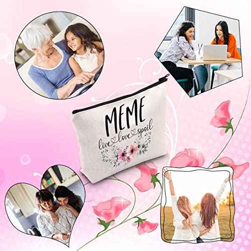 Meme Gift Live Love Spoil Grandma Mother¡¯s Day Gift Meme Travel Bag Makeup Bag (live love spoil Meme)