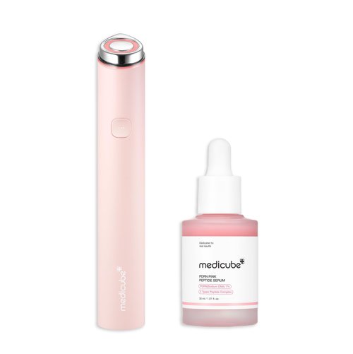 medicube Calm and Clear Skin Duo: medicube Mini Booster Pro Pink and Salmon DNA PDRN Pink Peptide Serum | Holiday Stocking Stuffers, Stocking Stuffers for Women, Gifts for Her