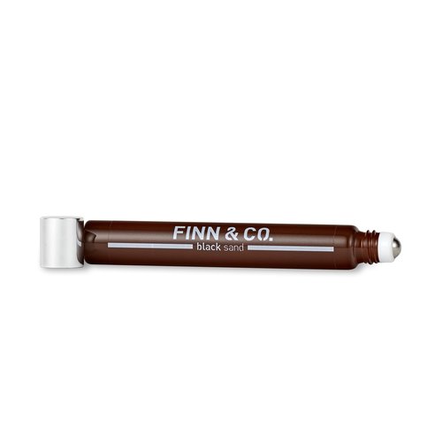 FINN & CO. Black Sand Rollerball Fragrance Oil - Long Lasting Unisex Scent with Beachy Notes - Compact & Spill Proof Rollerball Perfume - Travel Size Perfume for Women & Men | 0.34 oz