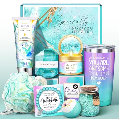 Birthday Gifts for Women, Gifts for Women, Mom, Wife, Girlfriend, Sister, Friends, Her, Relaxing Spa Gifts Basket Self Care Gifts, Christmas, Valentine's Day, Mother's Day Gifts