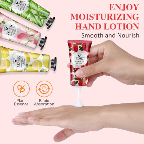 210 Pack Moisturizing Hand Cream Gifts Set, Stocking Stuffers for Wome, Hand Lotion Travel Size for Dry Cracked Hands, Bulk Hand Lotion for Christmas Gifts, Mom Gifts, Bridesmaid Gifts, Small Gifts