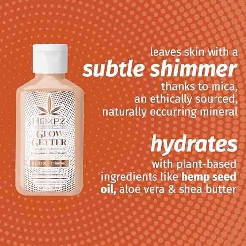 Hempz Frosted Glow Kit, Illuminating Mini Body Lotion and Shimmer Lip Gloss Duo, Limited Edition Glitter Gift Set, 2.25 oz and .44 oz