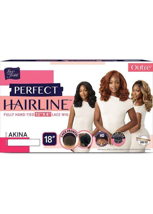 Outre Lace Front Wig - Perfect Hair Line 13X4 - Akina (OFF BLACK 1B)