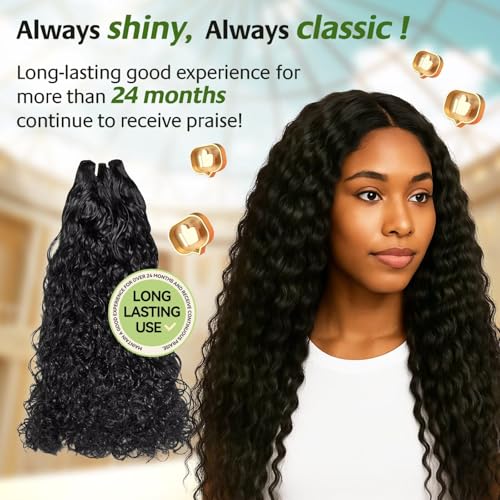 Raw Indian Human Hair Single Bundle,Triple Lifespan Than Regular Virgin Hair,In-Store Quality,Online Price! 100% Raw Indian Hair Bundles Water Wave Raw Hair Bundles 18 Inch