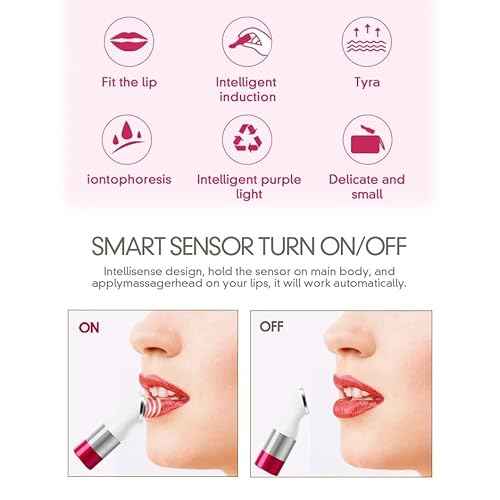 Electric Lip Plumper Lip Massager Tool Electric Lip Pen Device Lip Wrinkle Remover Natural Lip Plumper Tool Lip Filler Lip Suction Lip Enhancer Machine Lip Enhancer Lip Balm Infusor (White)