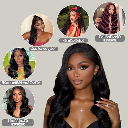 Human Hair Bundles Body Wave 16 18 20 Inch 3 Bundles 12A Human Hair Extensions 100% Unprocessed Brazilian Virgin Hair Deals Quick Weave Bundles Wet Wave Hair