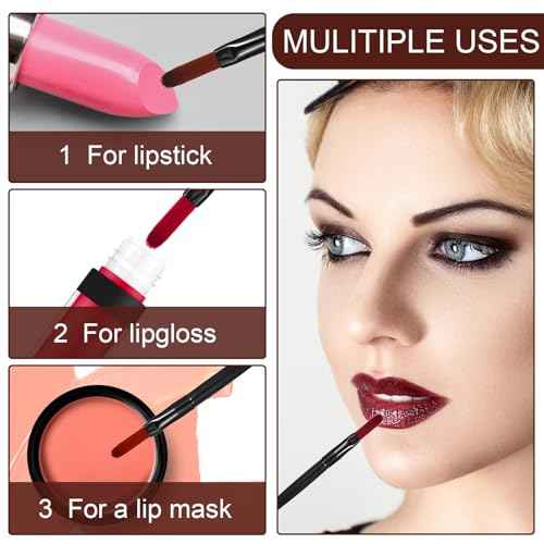 120 Pcs Lipstick Applicator Wands Disposable Lip Applicators Multifunctional Concealer Brush Eye Shadow Applicators Portable Lip Wands Eye Makeup Brushes