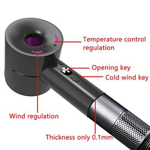 Linkidea Silicone Case Compatible with Dyson Hairdryer HD01 HD03 (Black)