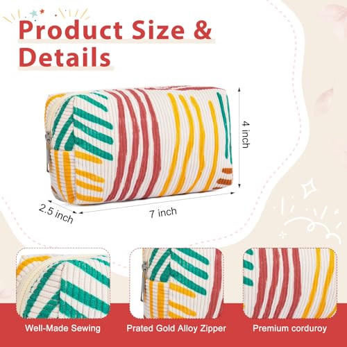 Makeup Bag Preppy Cosmetic Bag Bulk Makeup Pouch Personalize Travel Toiletry Bag Organizer Cute DIY Makeup Brushes Storage Bag for Women
