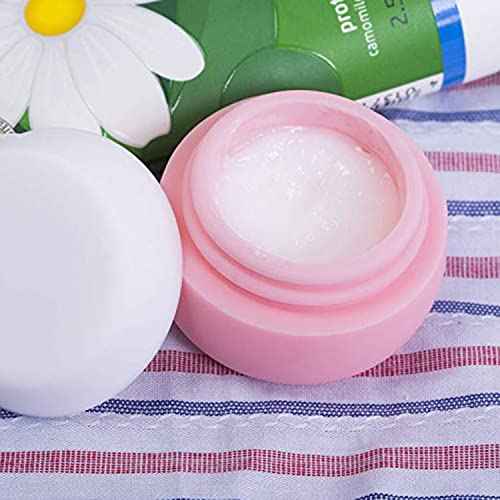 Gemice Silicone Cream Jars, TSA Approved Travel Size Containers - Leak-proof Travel Accessories with Lid for Cosmetic Makeup Face Body Hand Cream (4 Pieces)