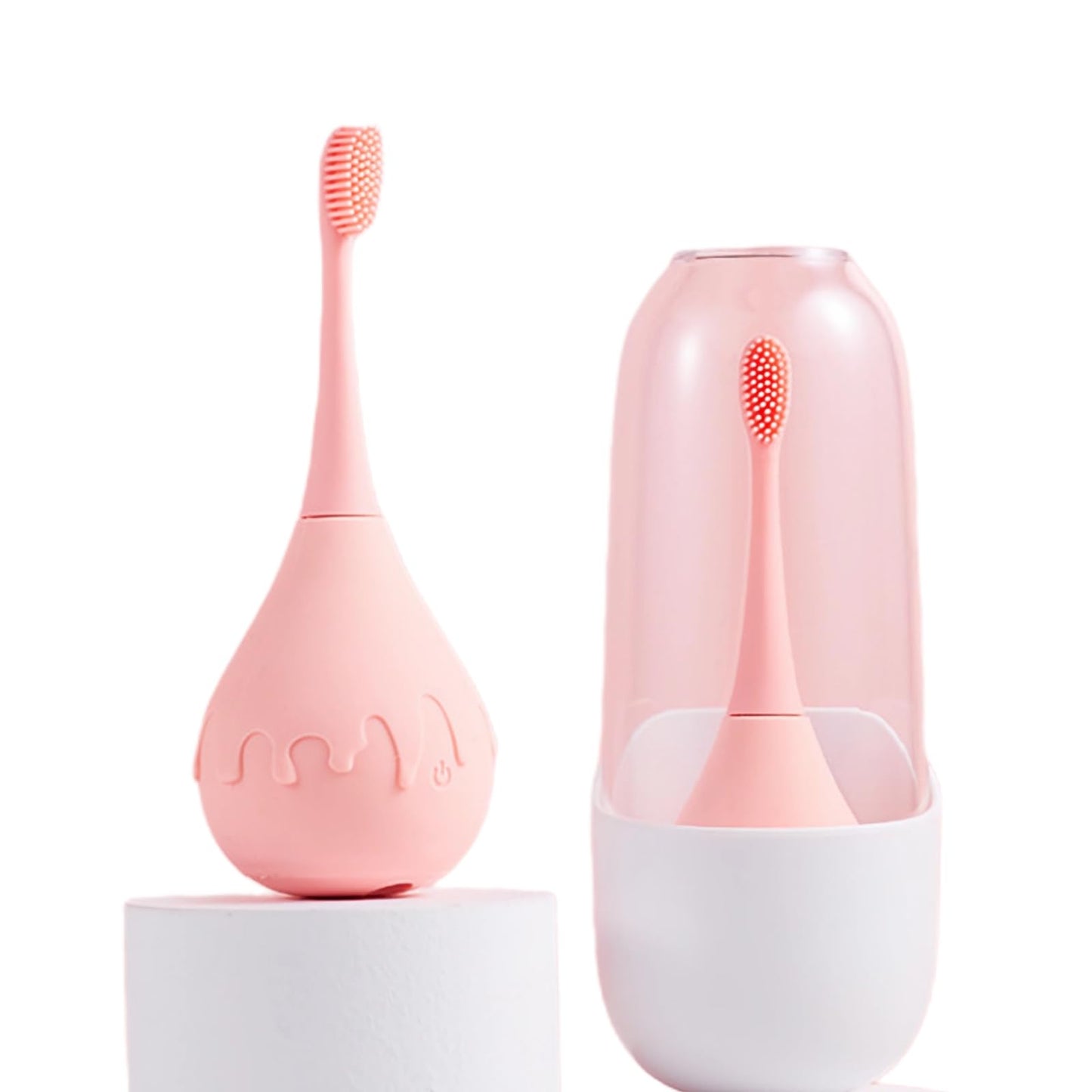 LIZICH Electric Eyelid Brush with Soft Silicone for Sensitive Eyelids,Gently Cleans Eyelid Margins,Removes Dirt,Oil.Blepharitis and Dry Eyes Relief,Lid Scrubbing Device Machine,Eyelid Cleanser (Pink)