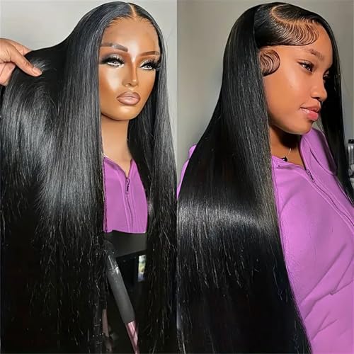 Eediere Straight Lace Front Wigs Human Hair 200 Density 13x4 Lace Front Wigs Glueless Wigs for Women 22 Inch