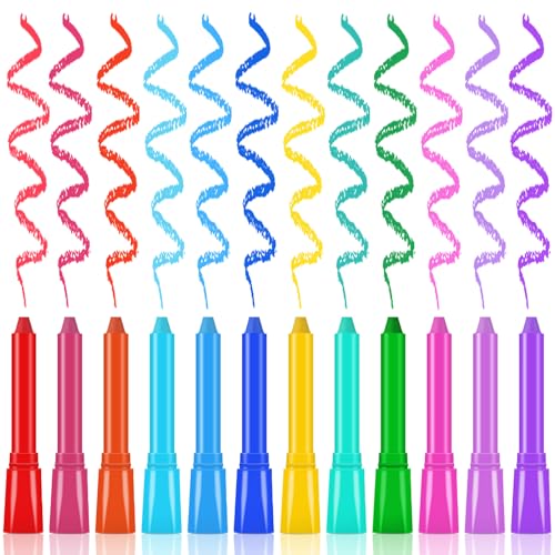 Hair Chalk 12 Color, Hair Chalk for Girls, Washable Hair Color Dye for Girls,Age 4 5 6 7 8 9 10 New Year Birthday Cosplay DIY -PINK