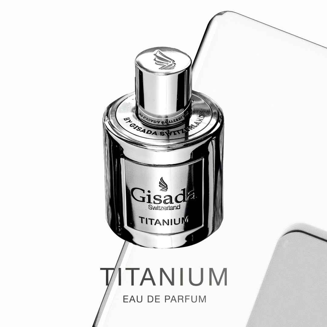 Gisada Switzerland - Titanium | Eau de Parfum for Men | 1.7 fl oz (50ml) | Spicy, Amber, Warm, and Woody Notes | Long-Lasting Scent | Perfume & Cologne